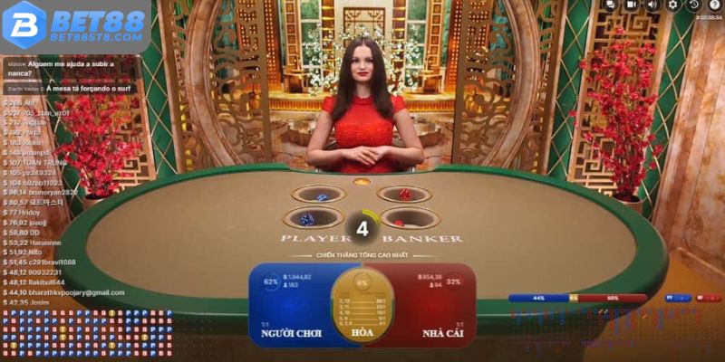 Cách chơi baccarat online tại BET88